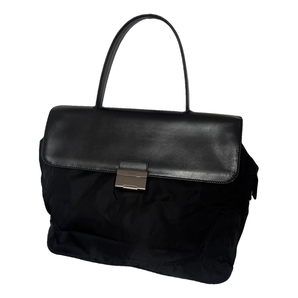 Madras leather handbag