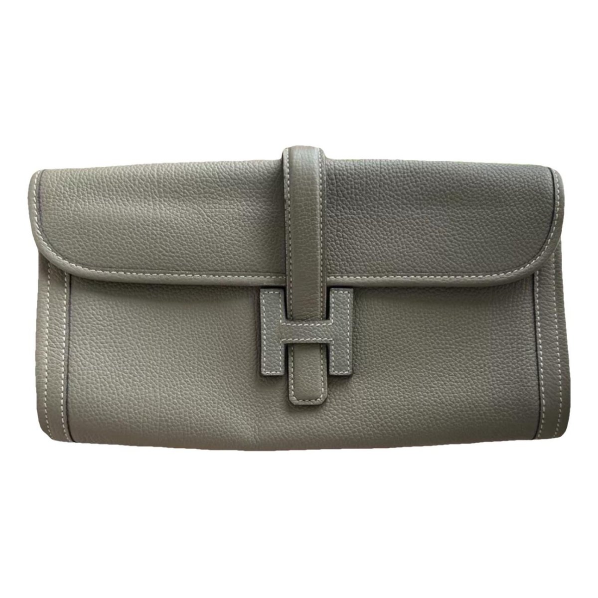 Jige leather clutch bag