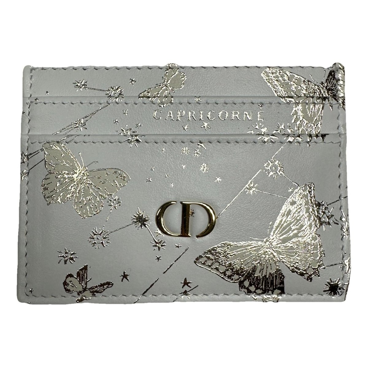 Lady Dior leather card wallet