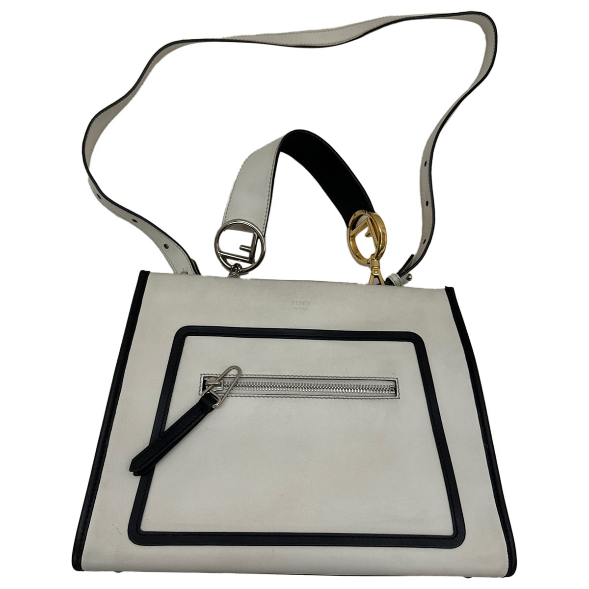 Runaway leather handbag