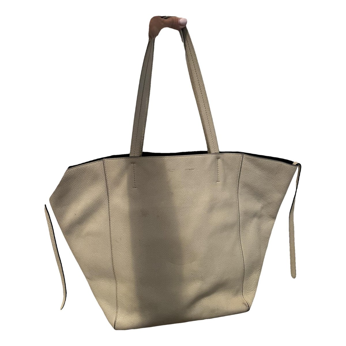 Tri-Fold leather tote