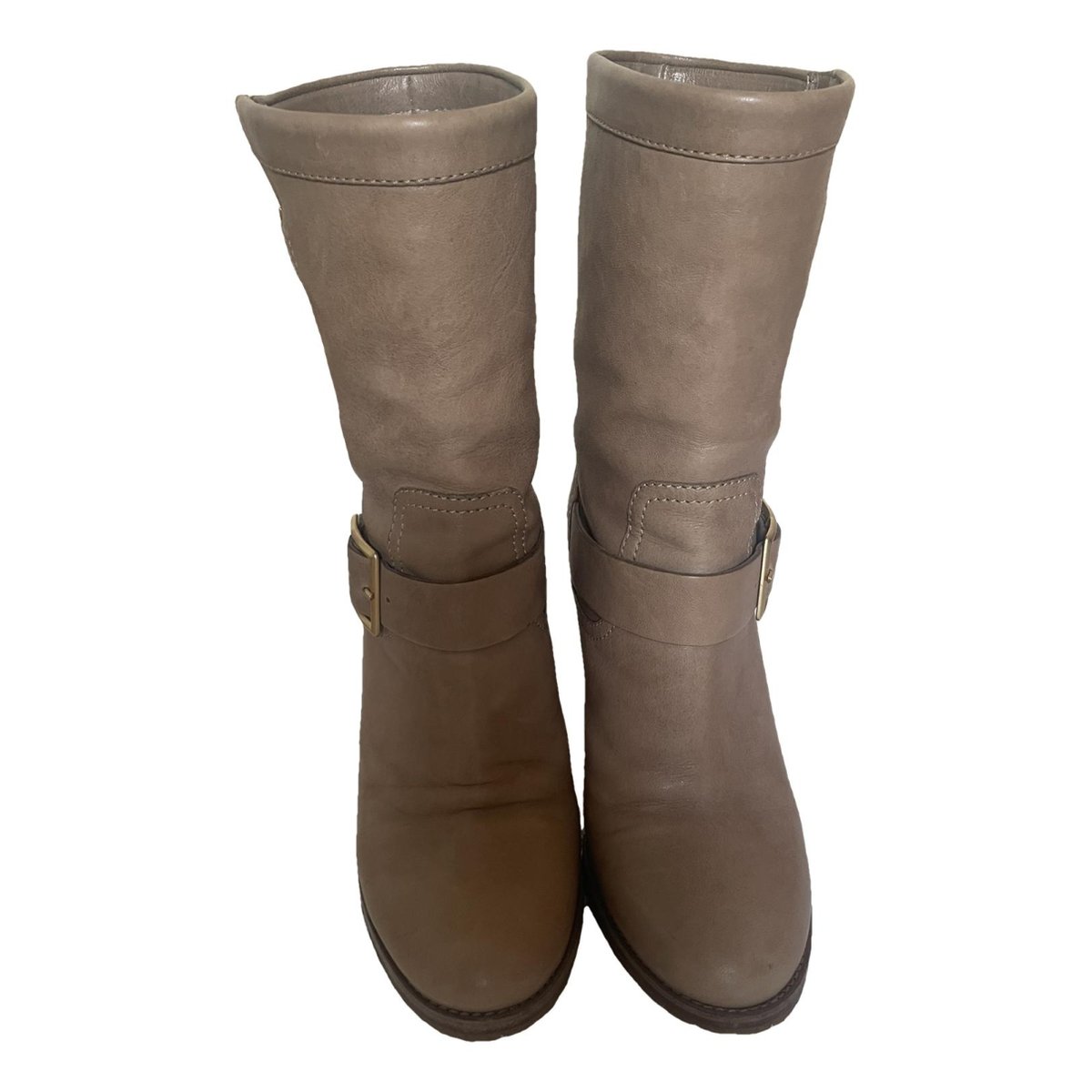Bethanie leather buckled boots