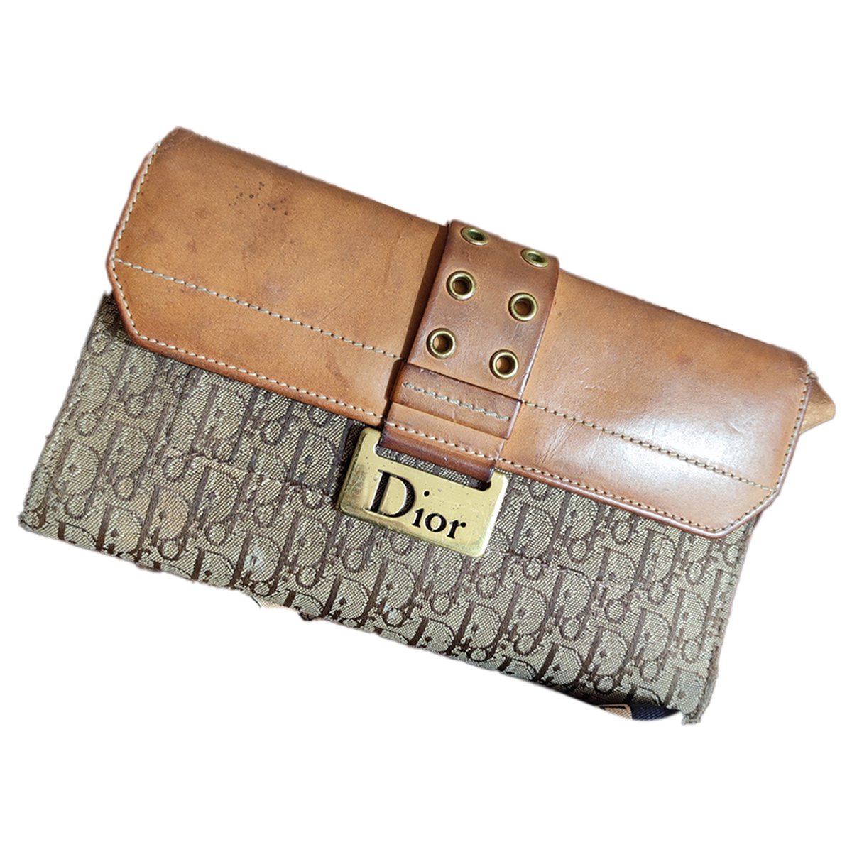Diorama leather wallet