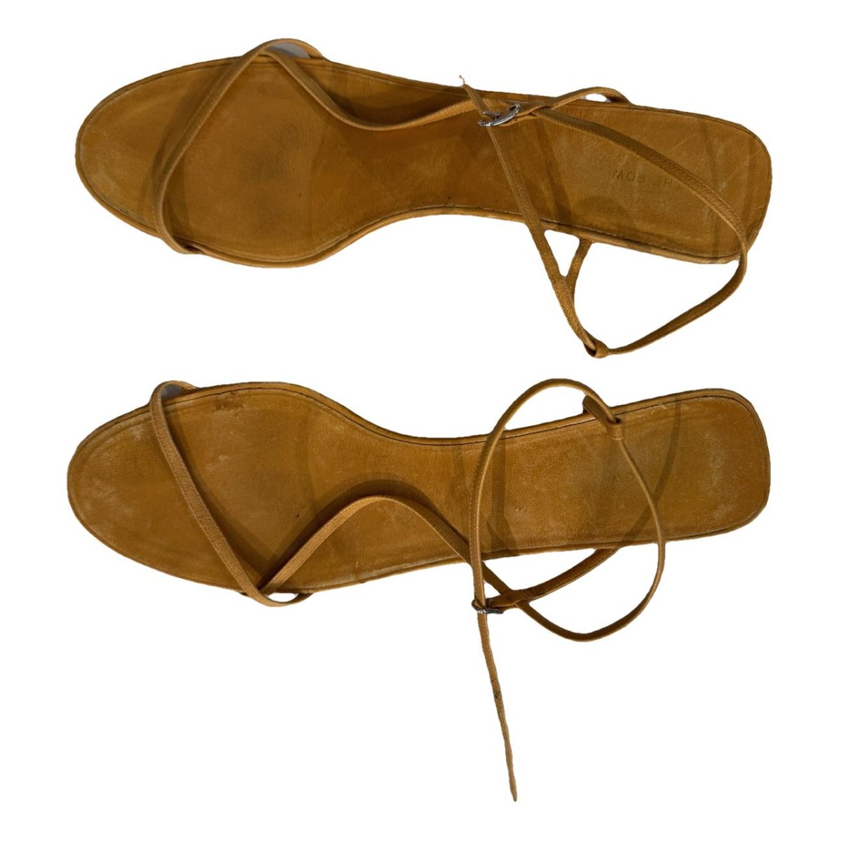 Bare leather heels