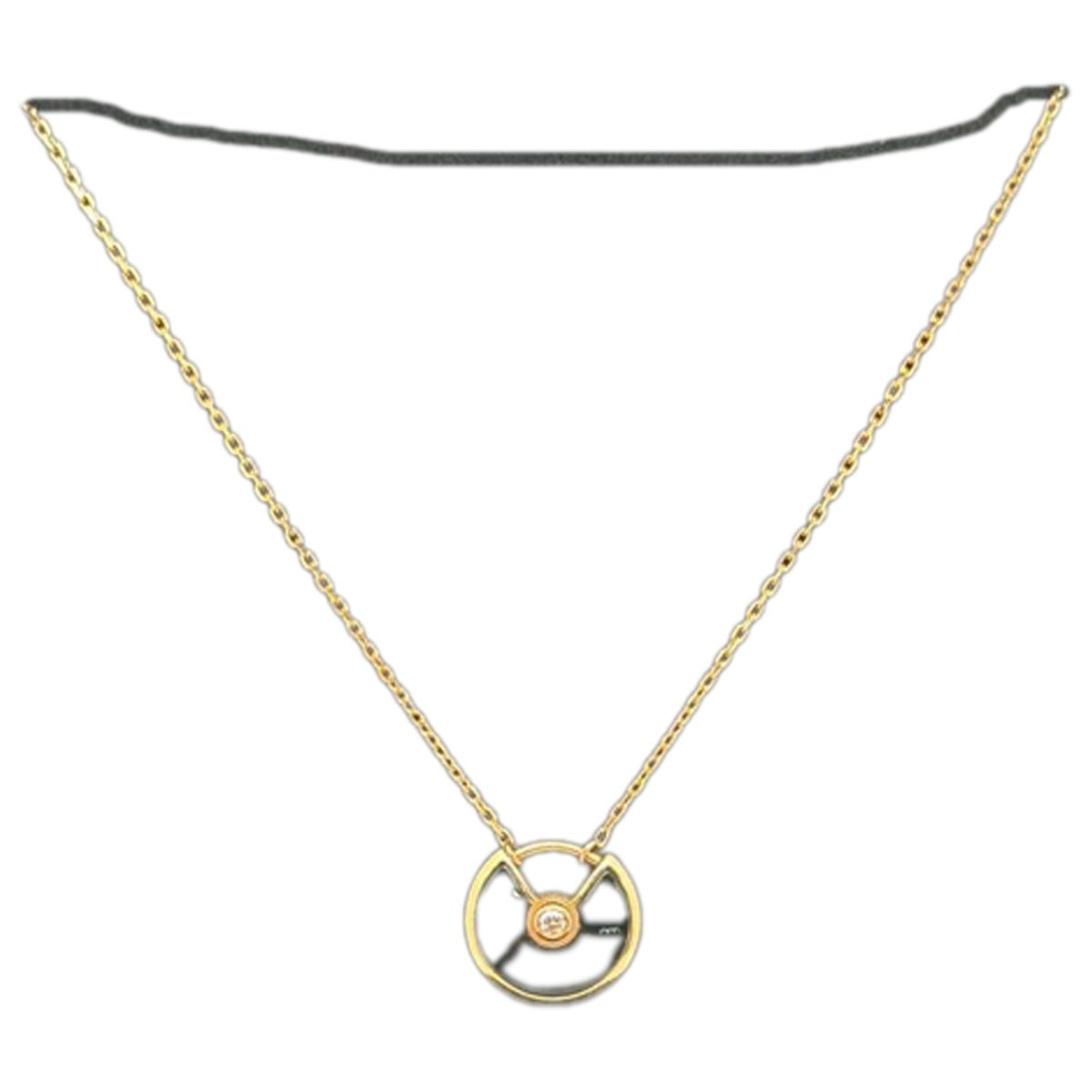 Amulette pink gold necklace