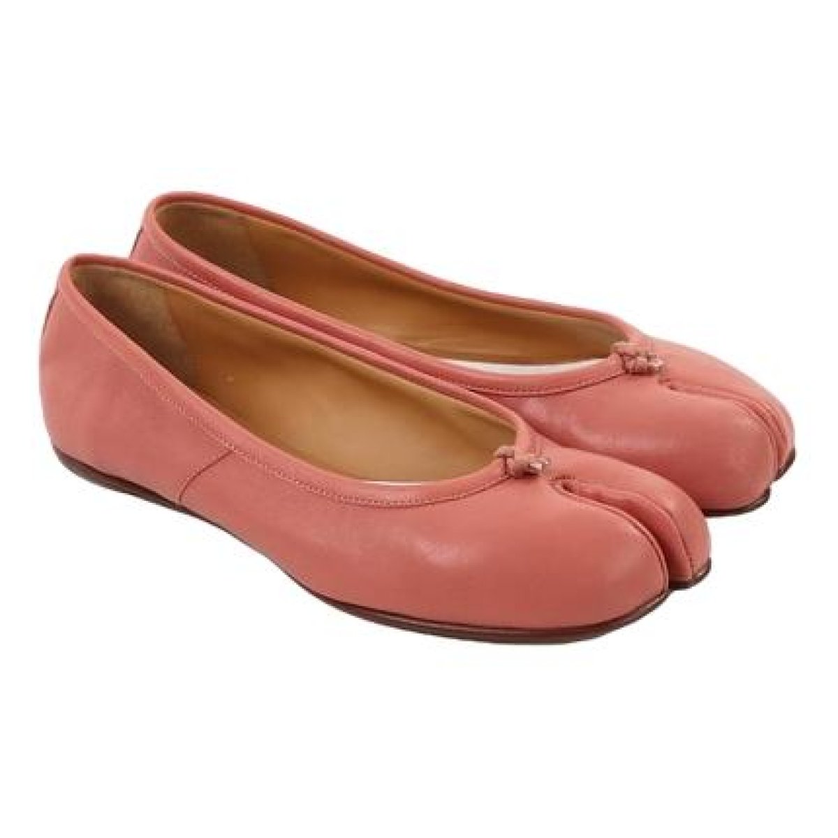 Tabi leather ballet flats