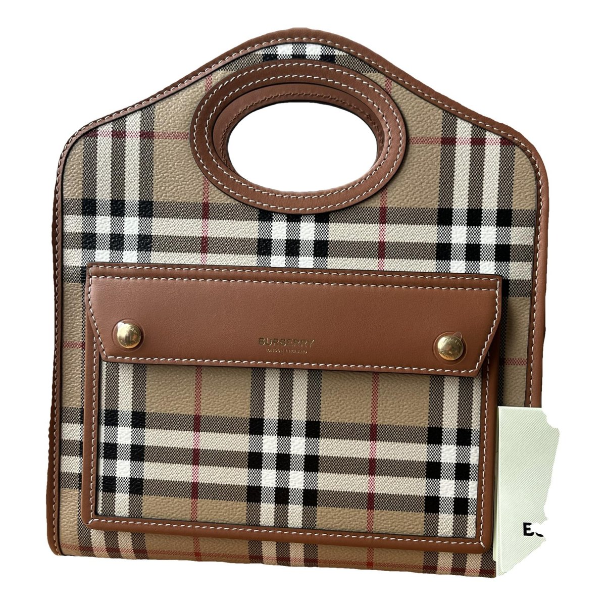 Pocket Mini leather crossbody bag