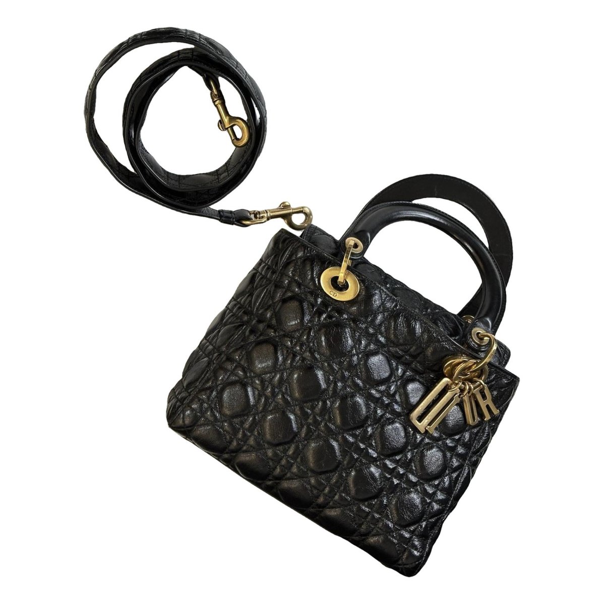 Lady Dior leather handbag