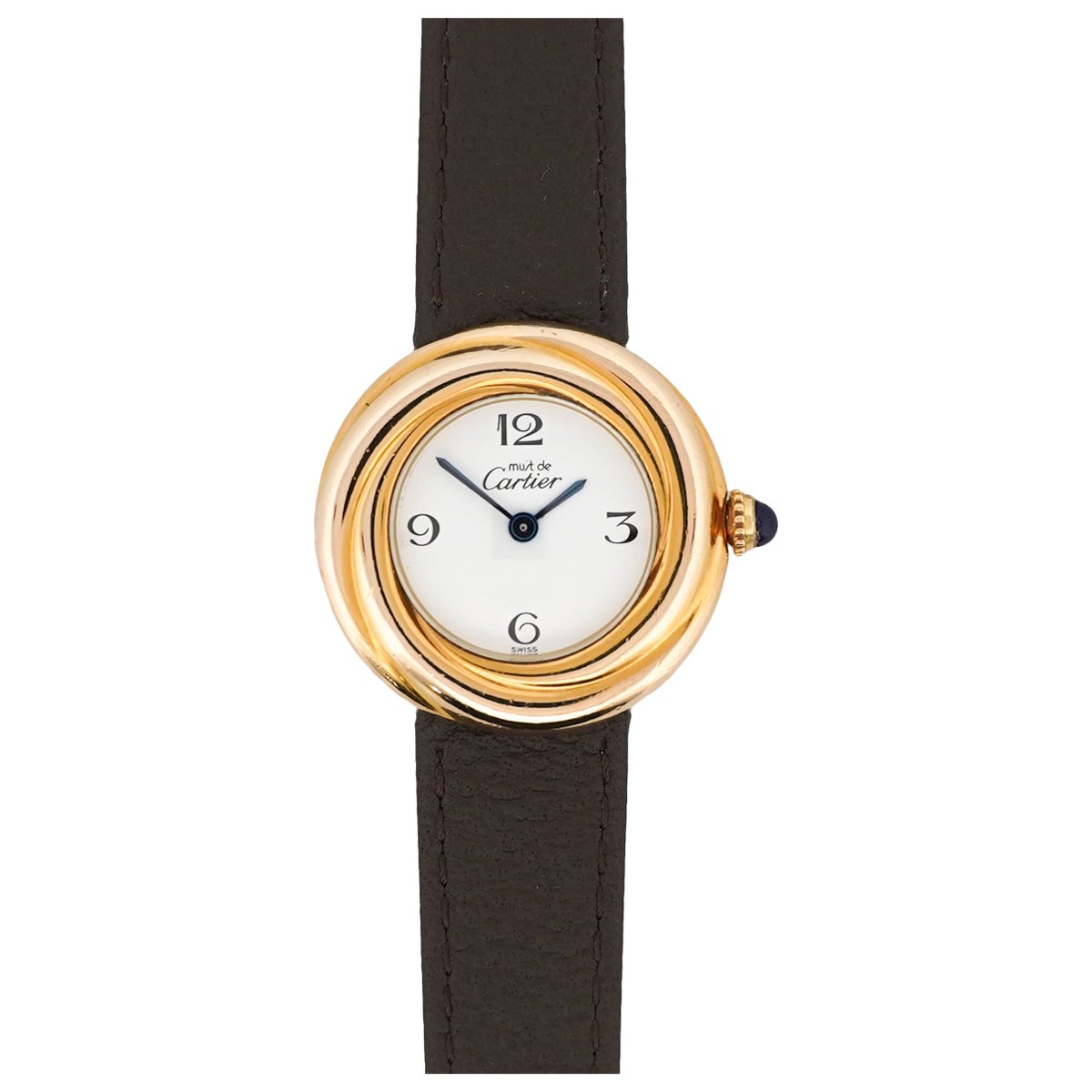 Must Trinity silver gilt watch