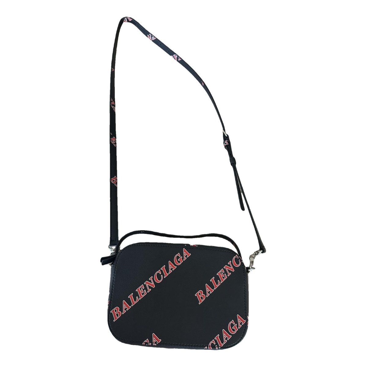 Camera leather crossbody bag
