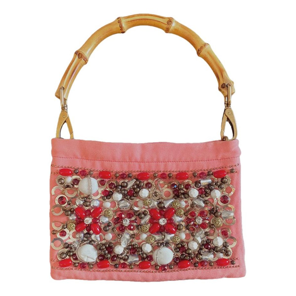 Pocket glitter handbag