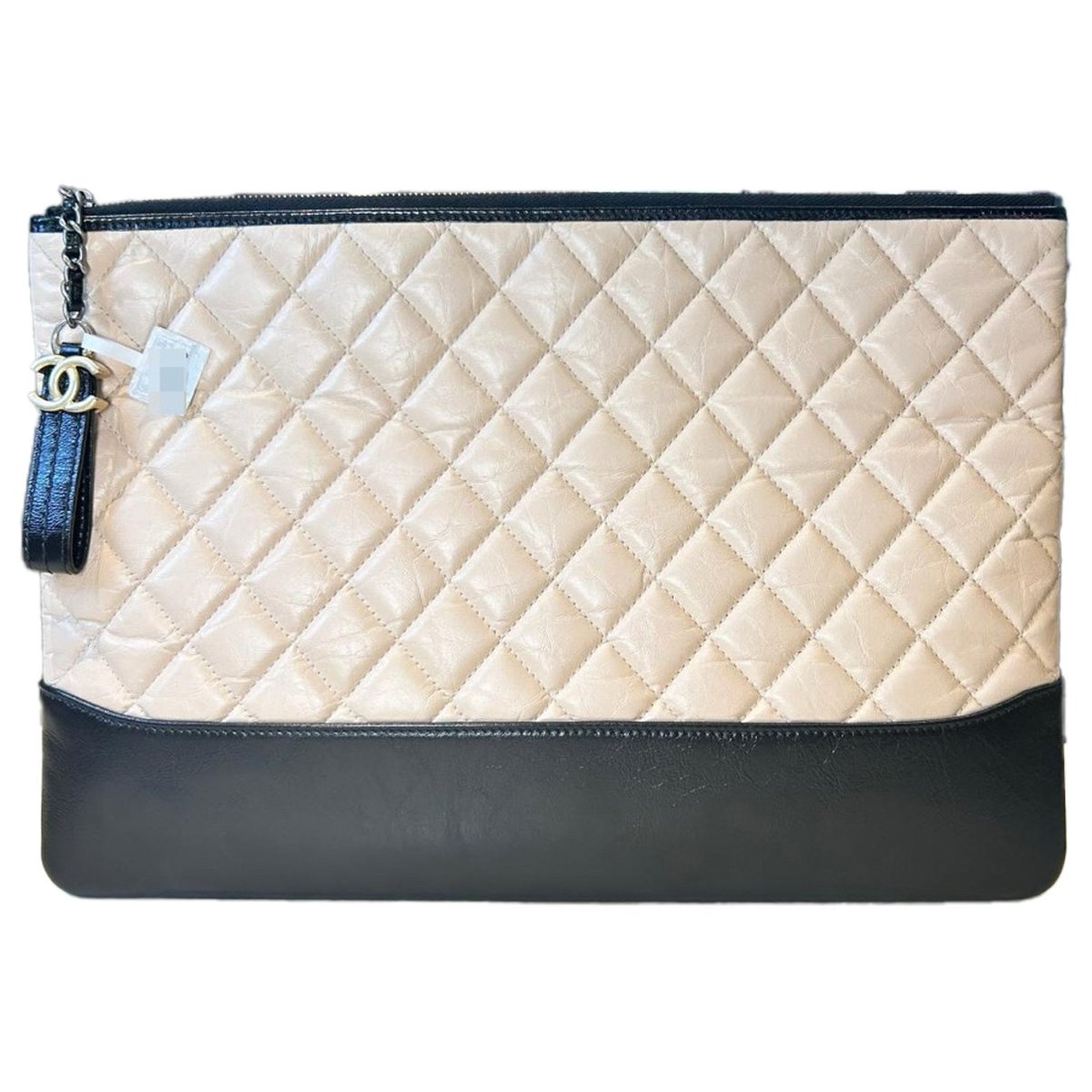 Gabrielle leather clutch bag