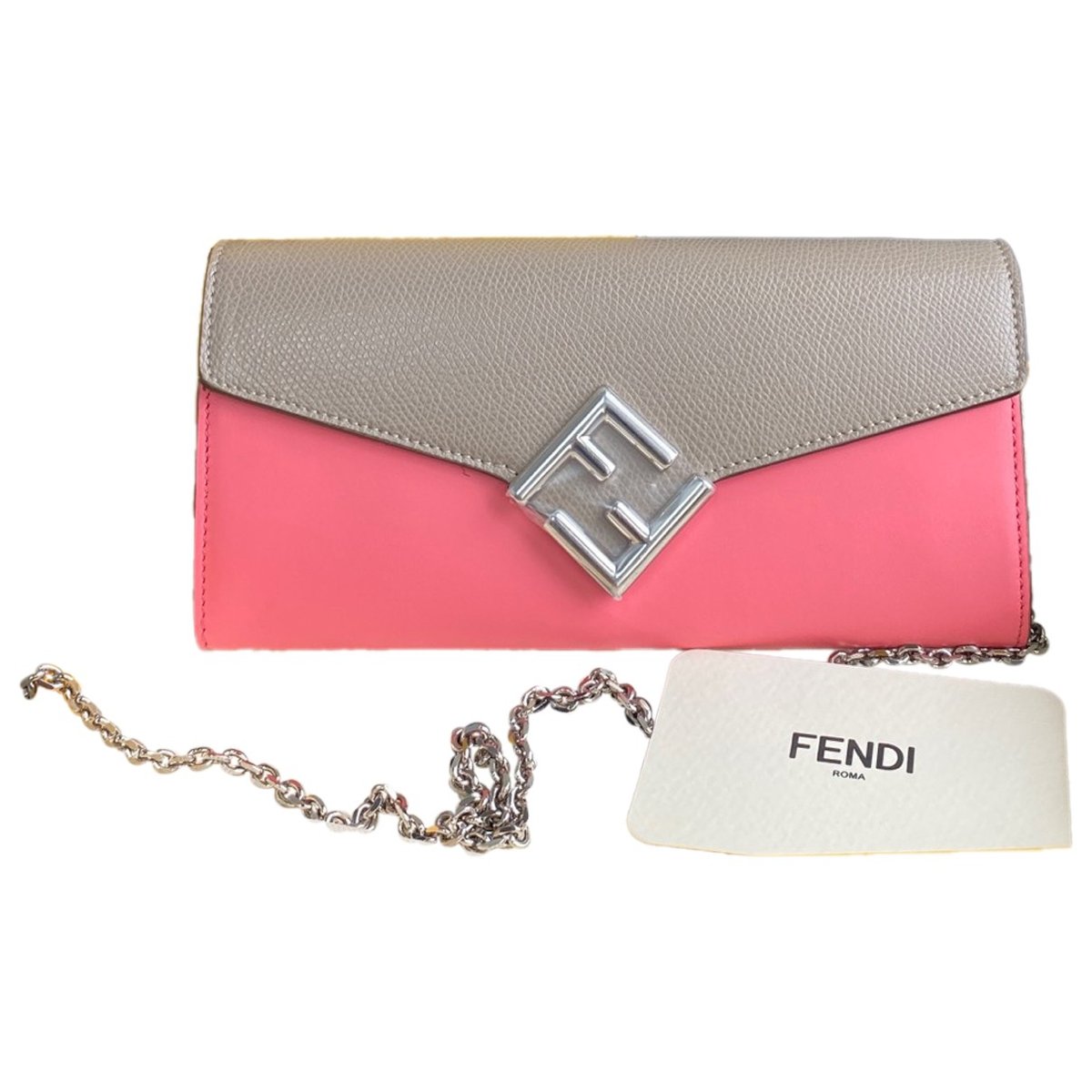 Wallet On Chain leather crossbody bag