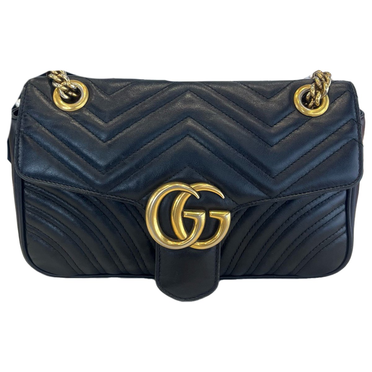 GG Marmont Flap leather crossbody bag