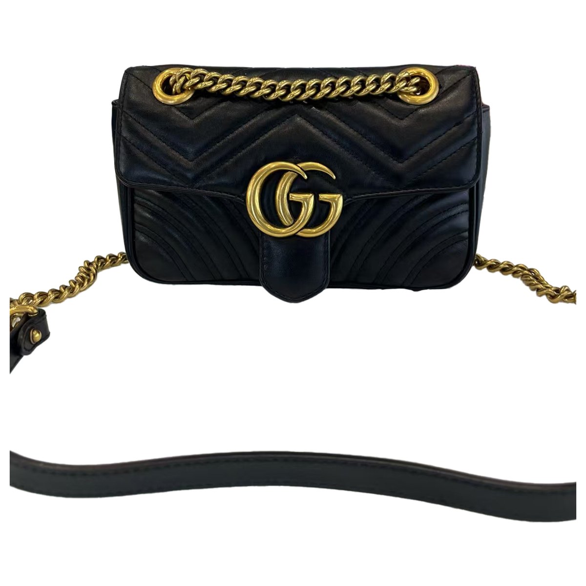 GG Marmont Flap leather crossbody bag