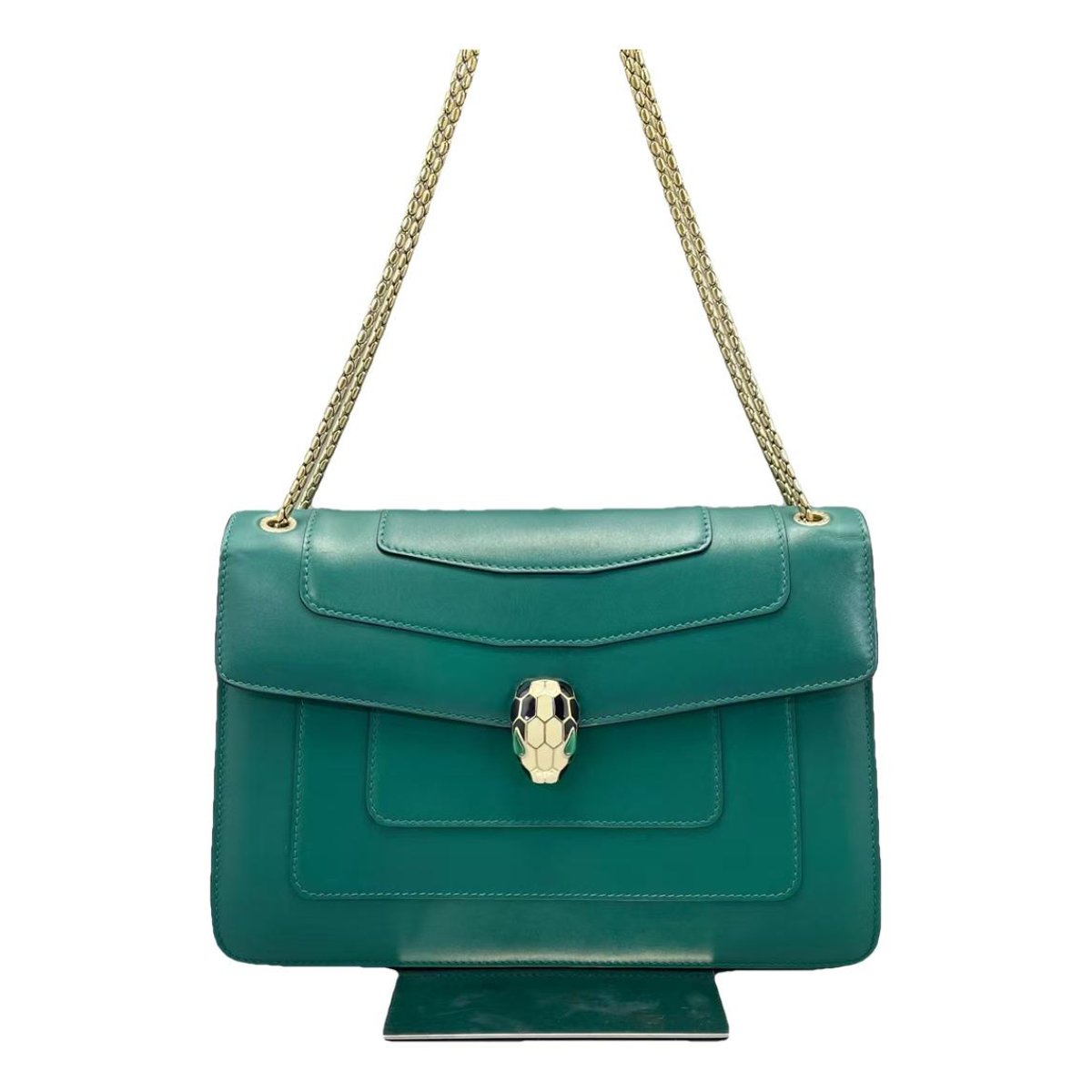 Serpenti leather handbag
