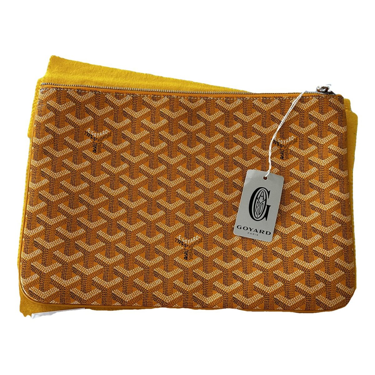 Sénat leather clutch bag