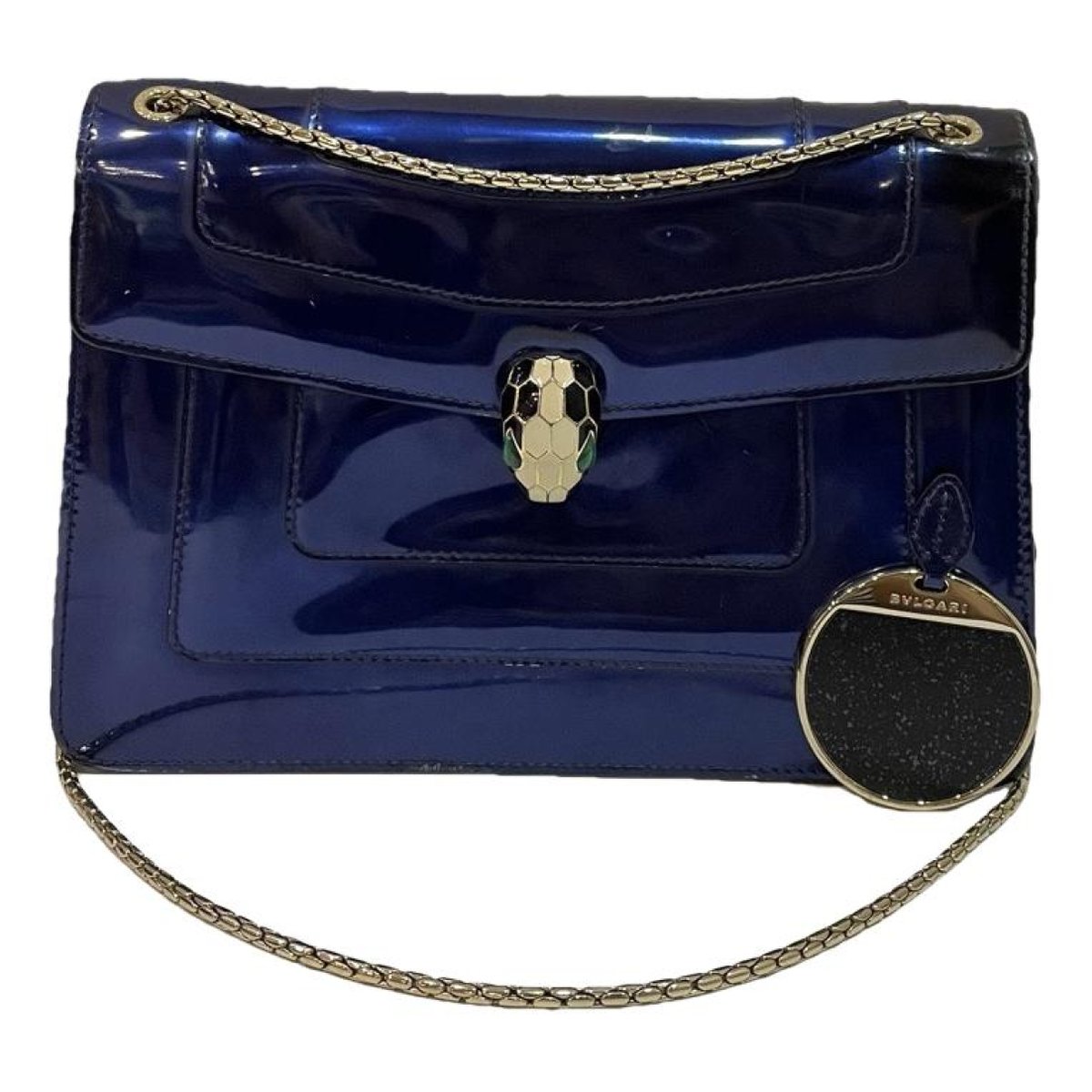 Serpenti patent leather handbag