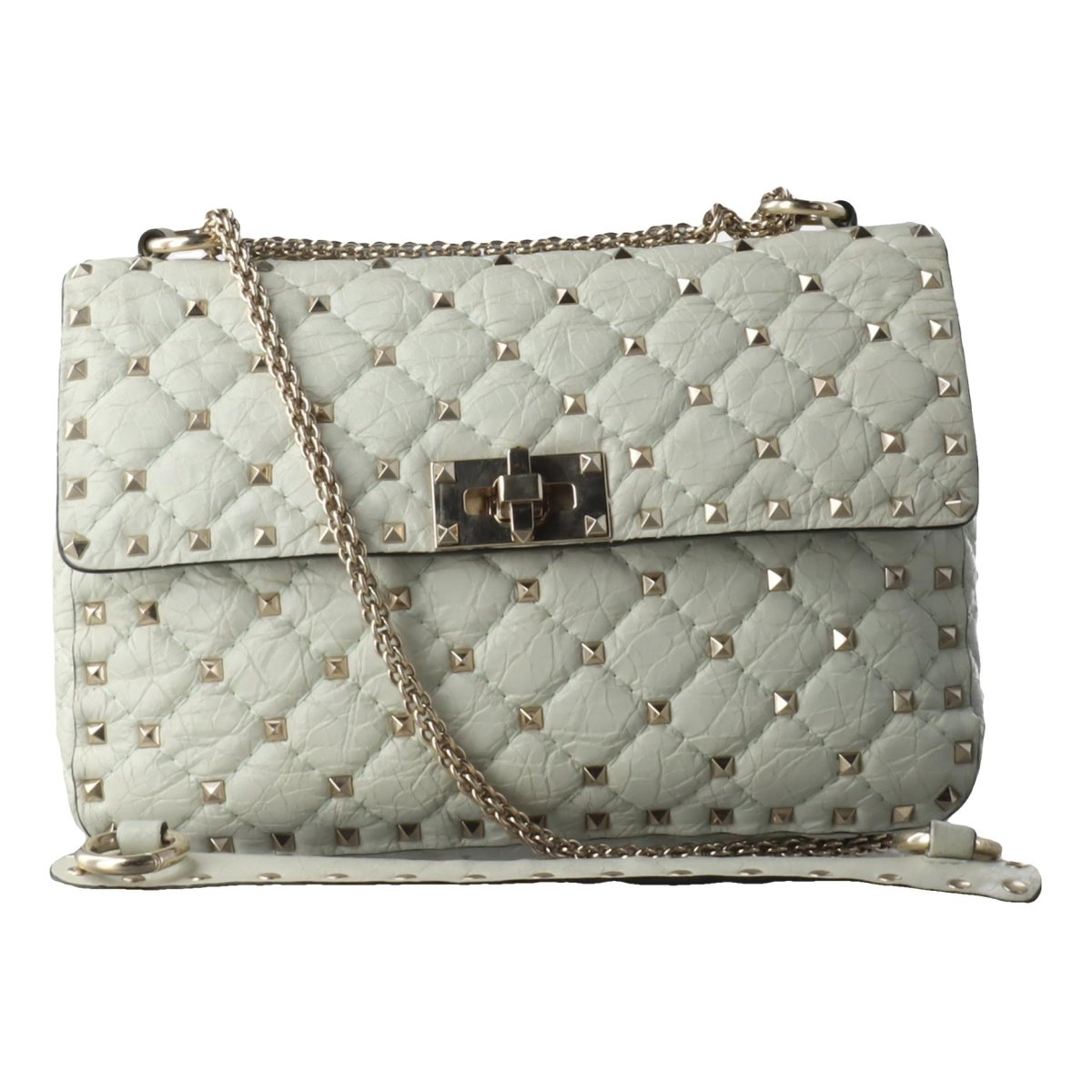 Rockstud spike leather crossbody bag