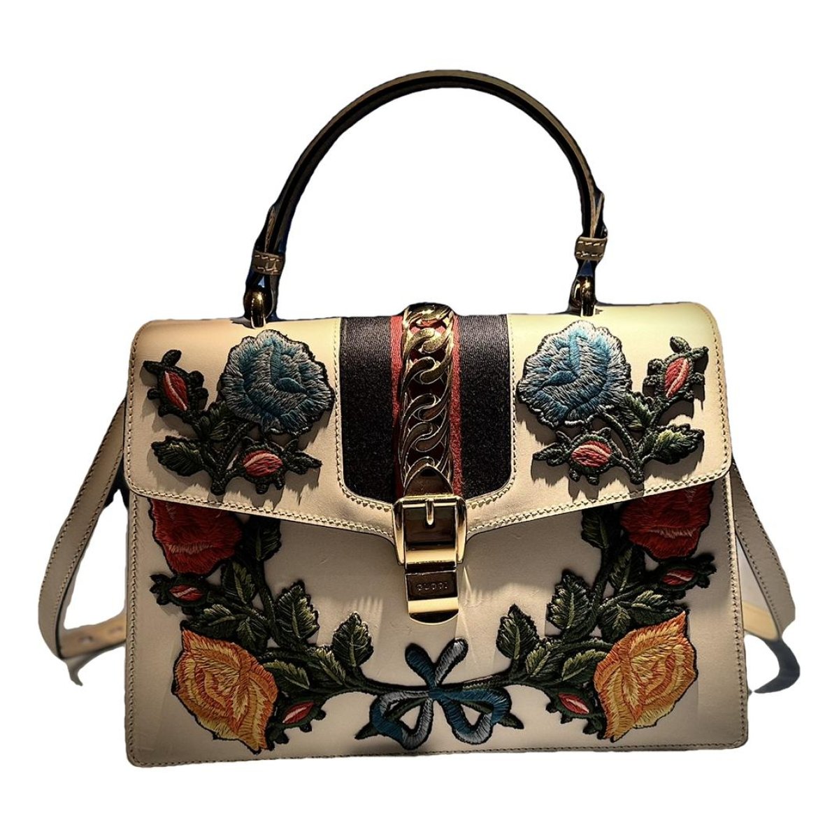 Sylvie Top Handle leather handbag