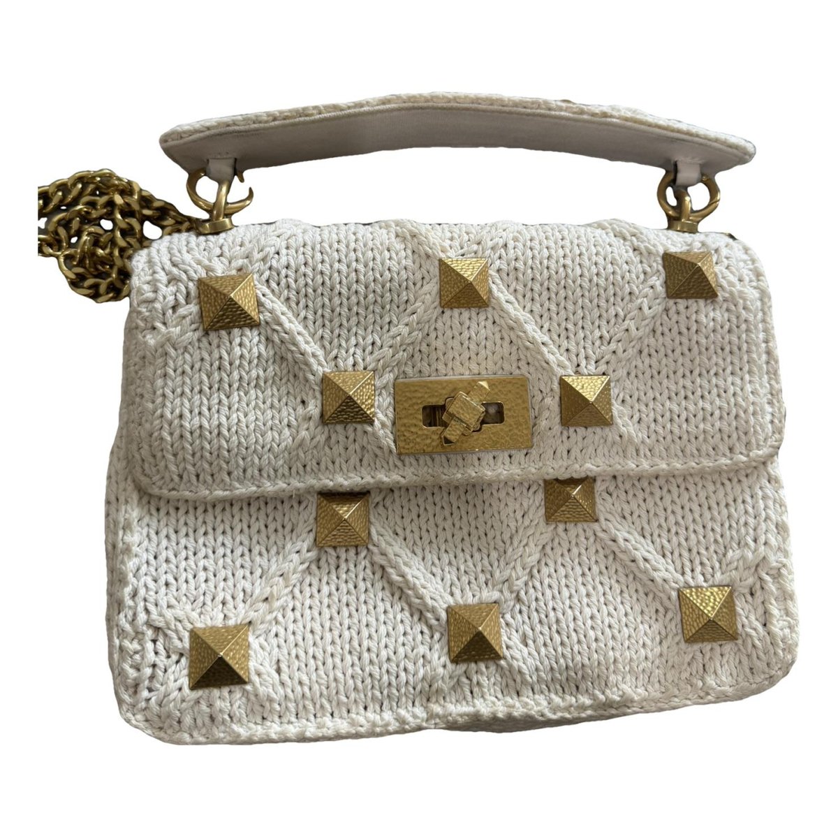 Roman Stud cloth crossbody bag