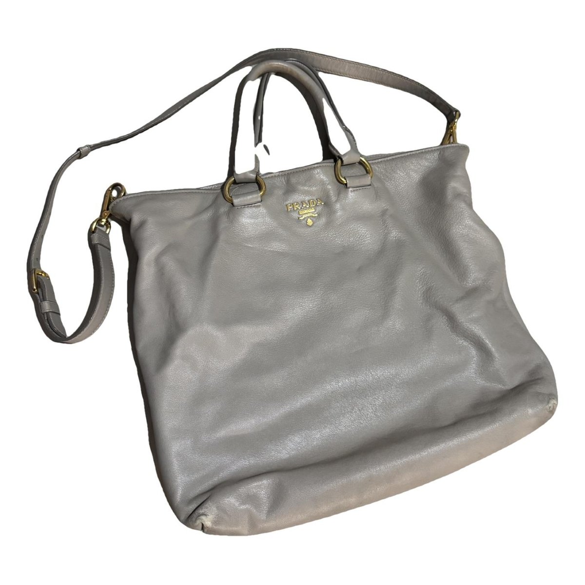 Monochrome leather tote