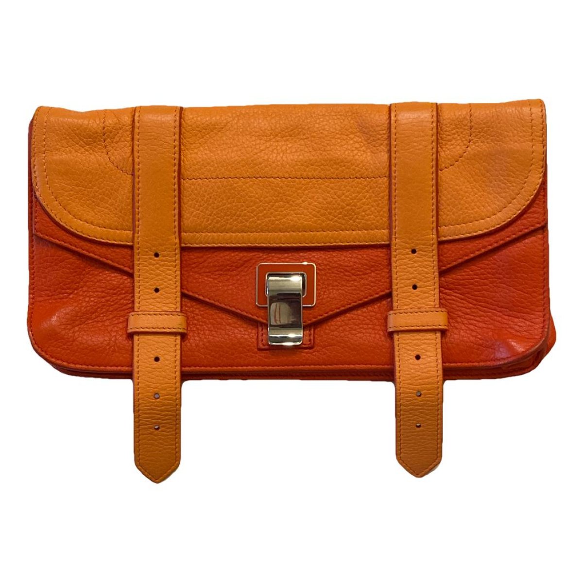 Lunch leather clutch bag