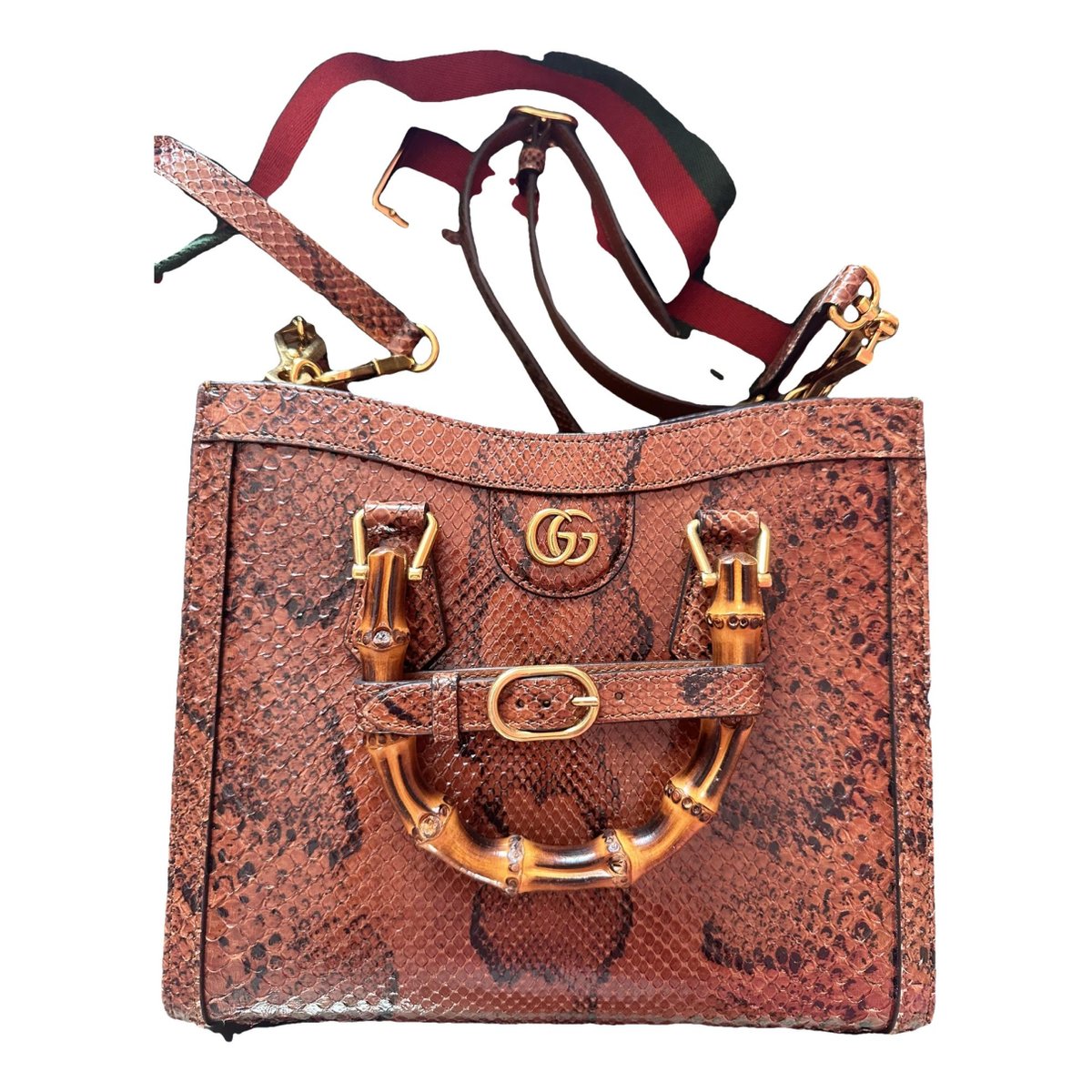 Diana Bamboo leather handbag