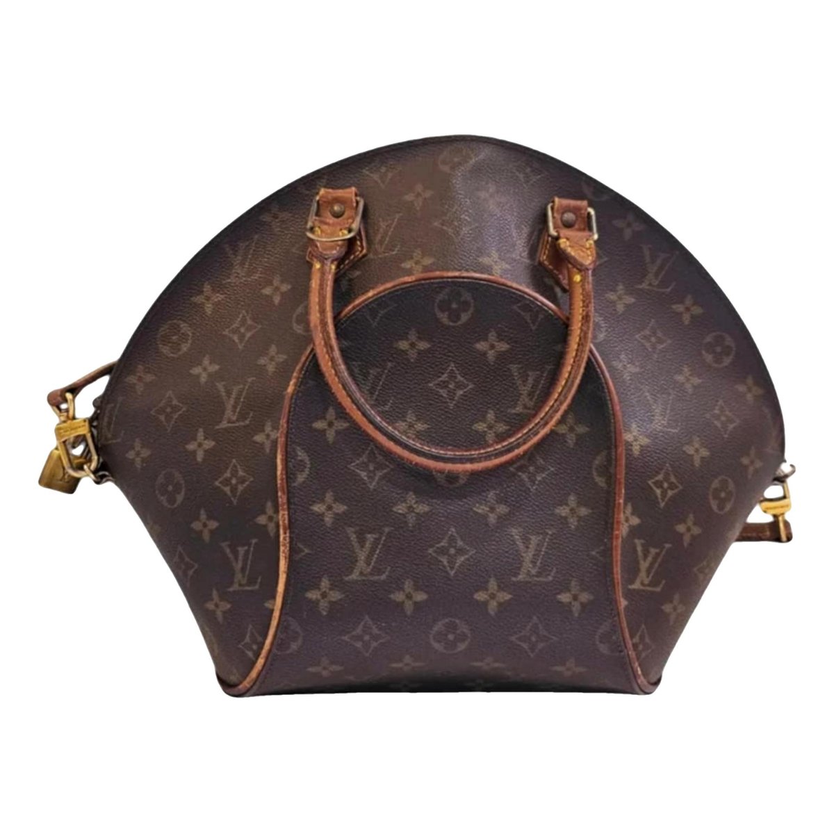 Ellipse leather handbag