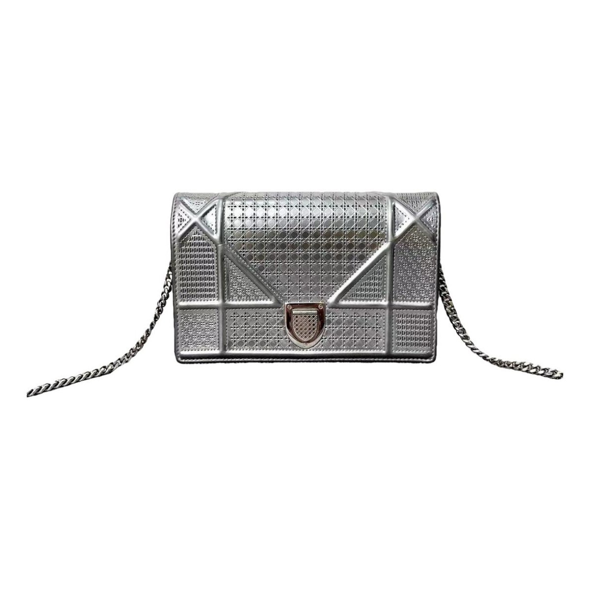 Wallet On Chain Diorama leather crossbody bag
