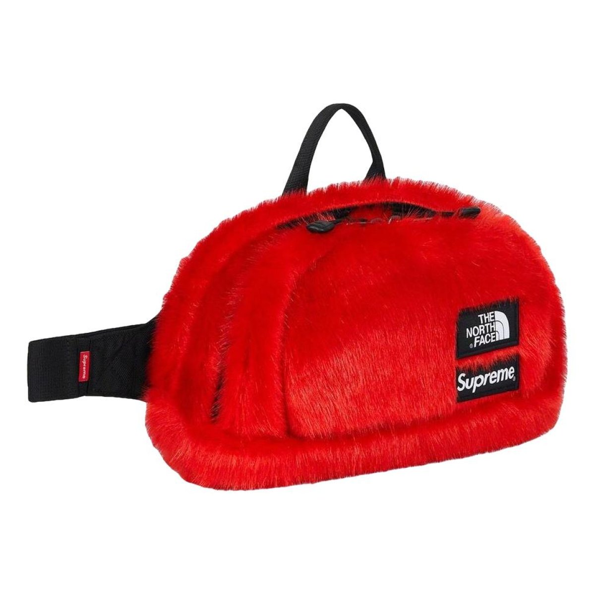 Box Logo faux fur crossbody bag