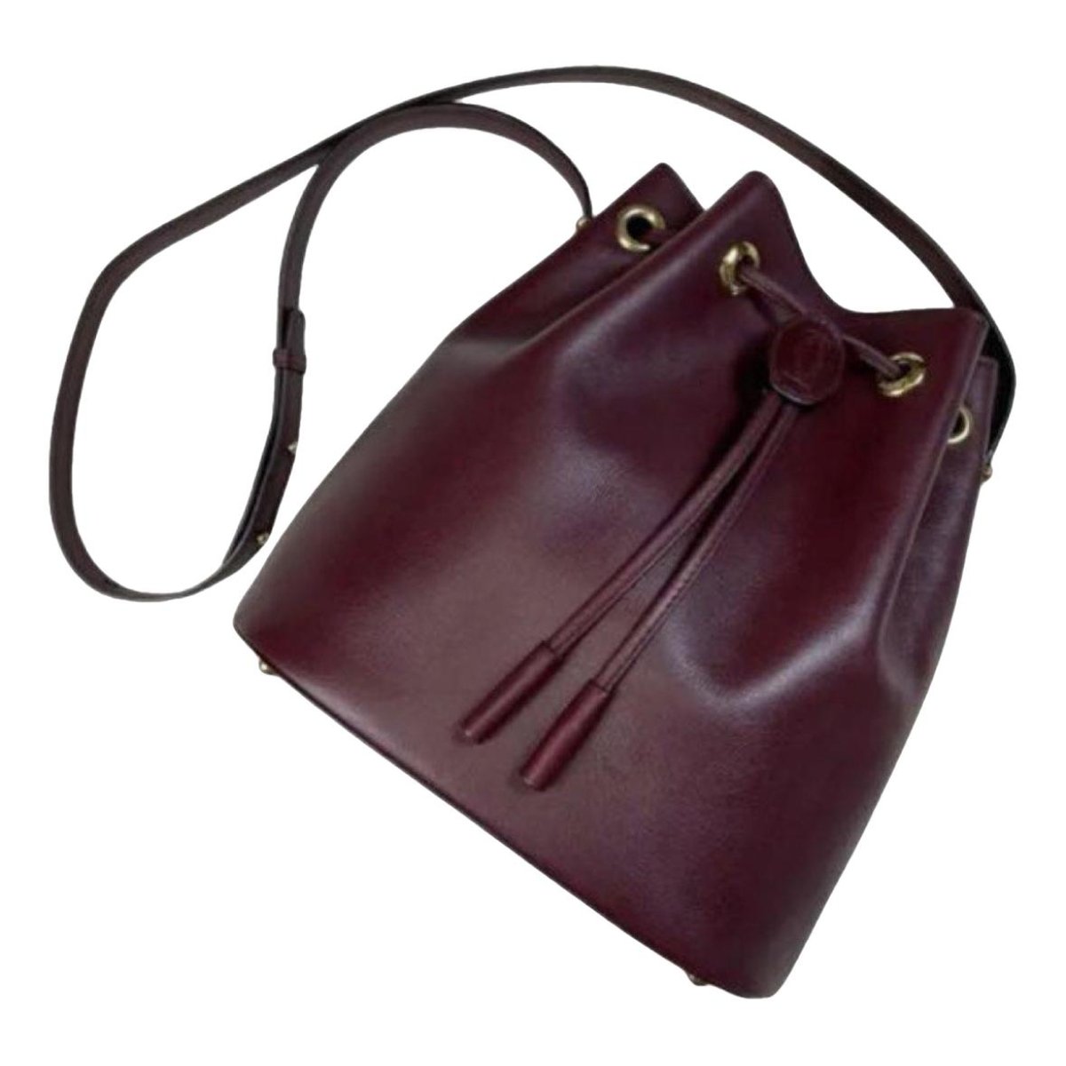 Seau leather crossbody bag