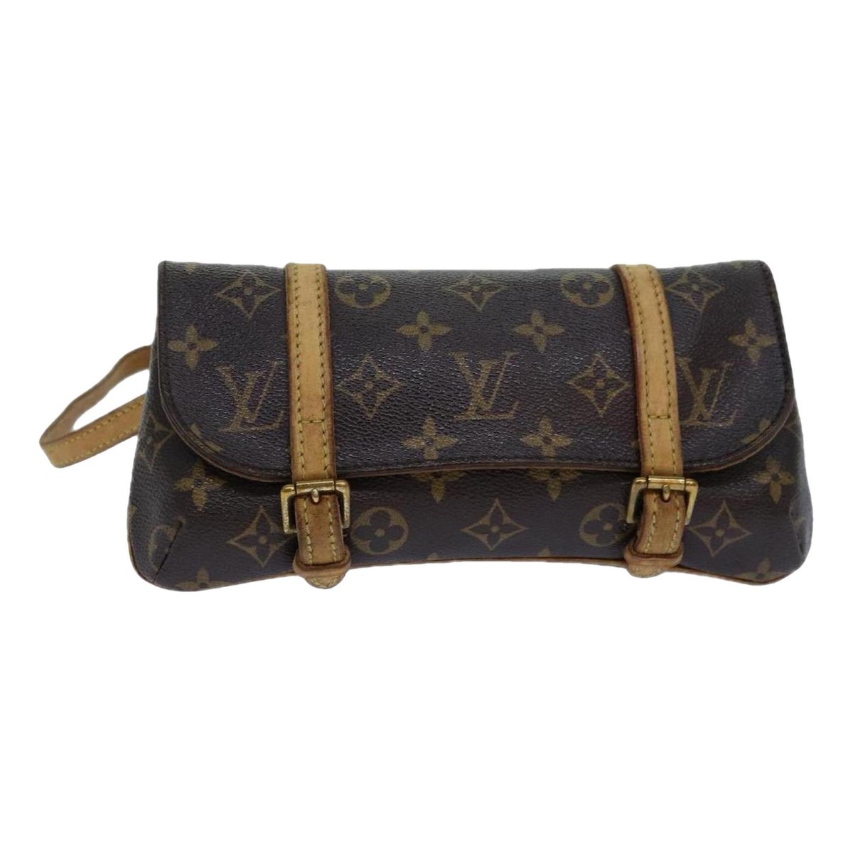 Marelle cloth clutch bag
