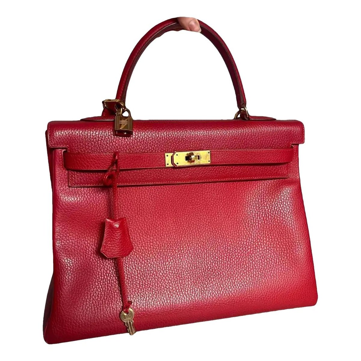Kelly 32 leather handbag