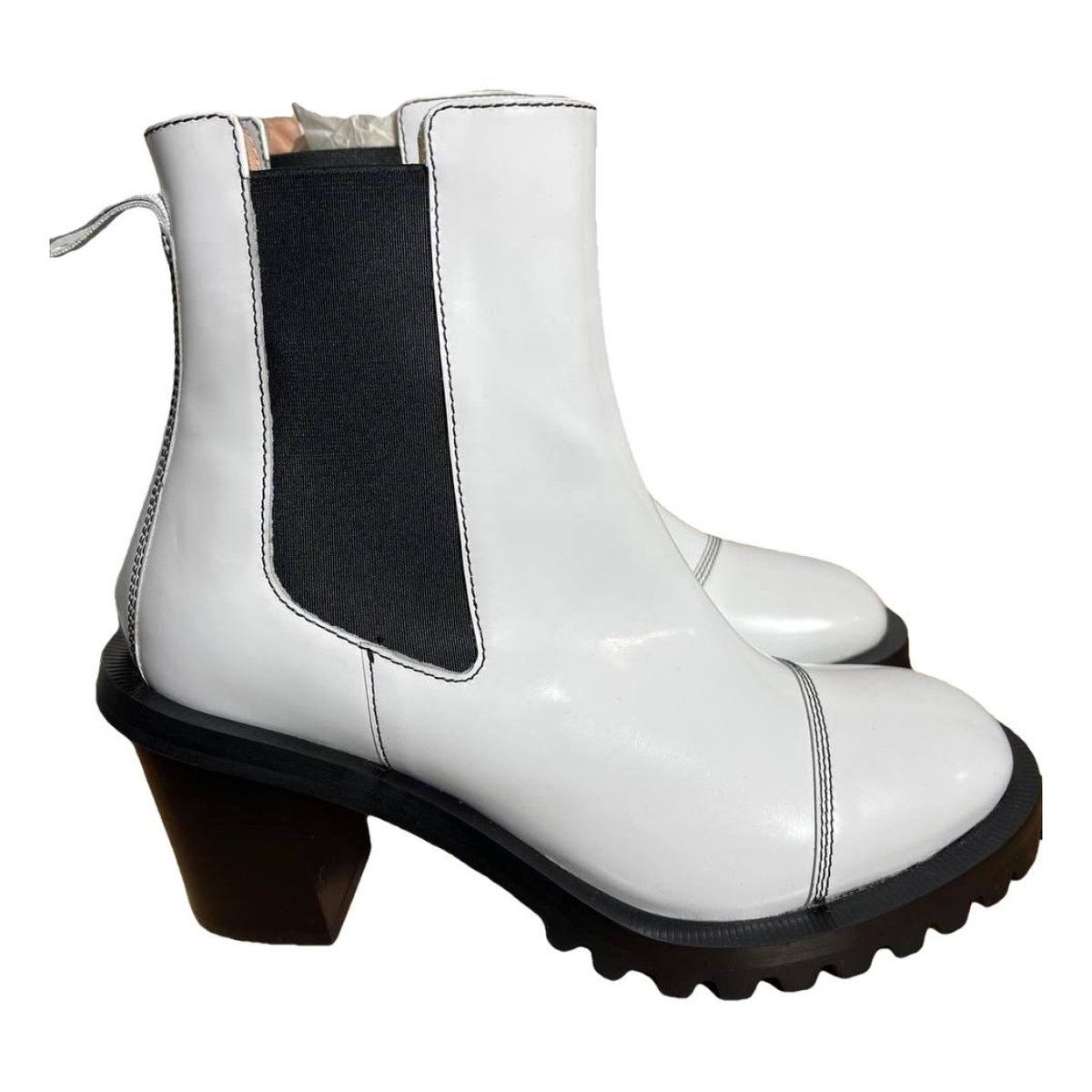 Dion patent leather western boots