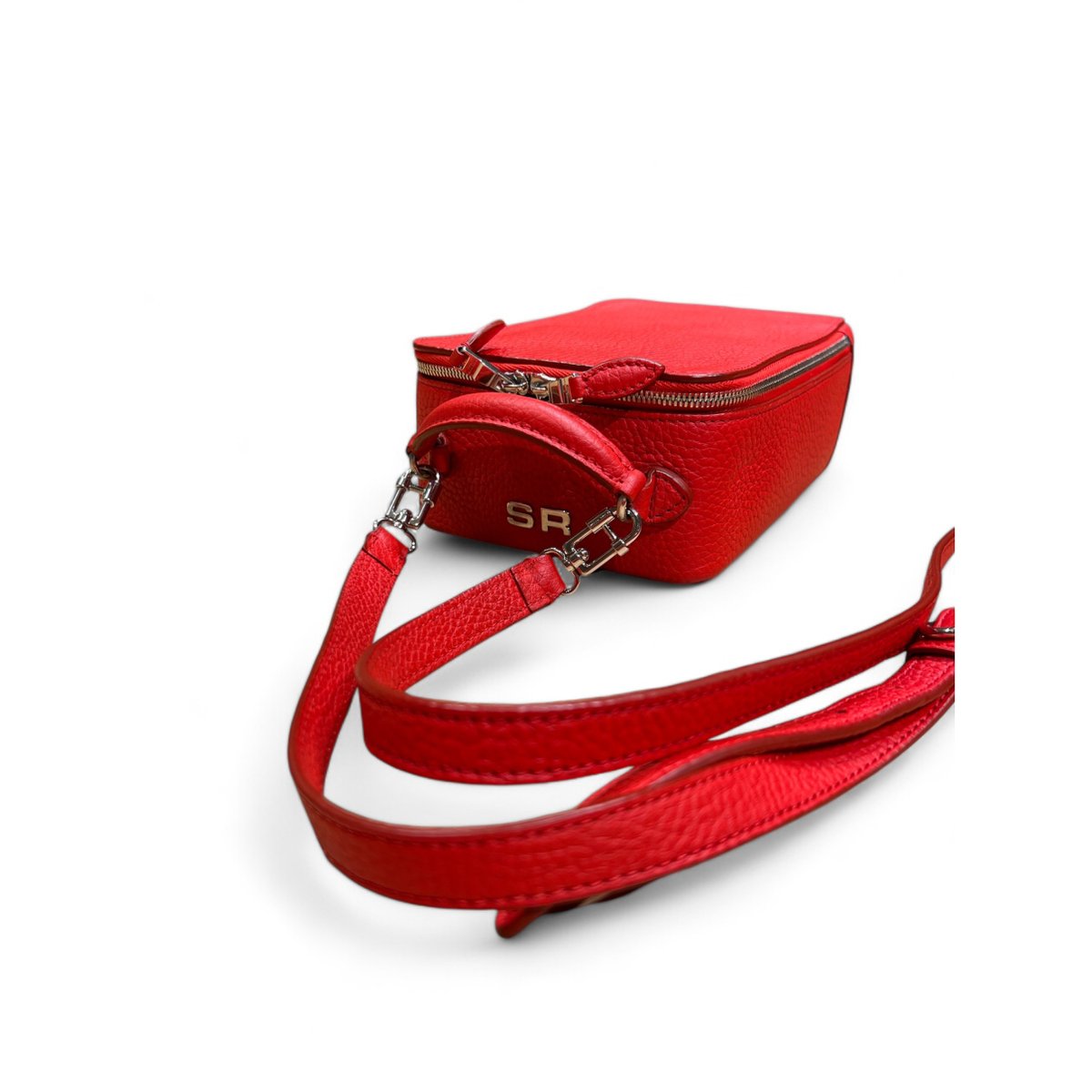 Pavé leather crossbody bag