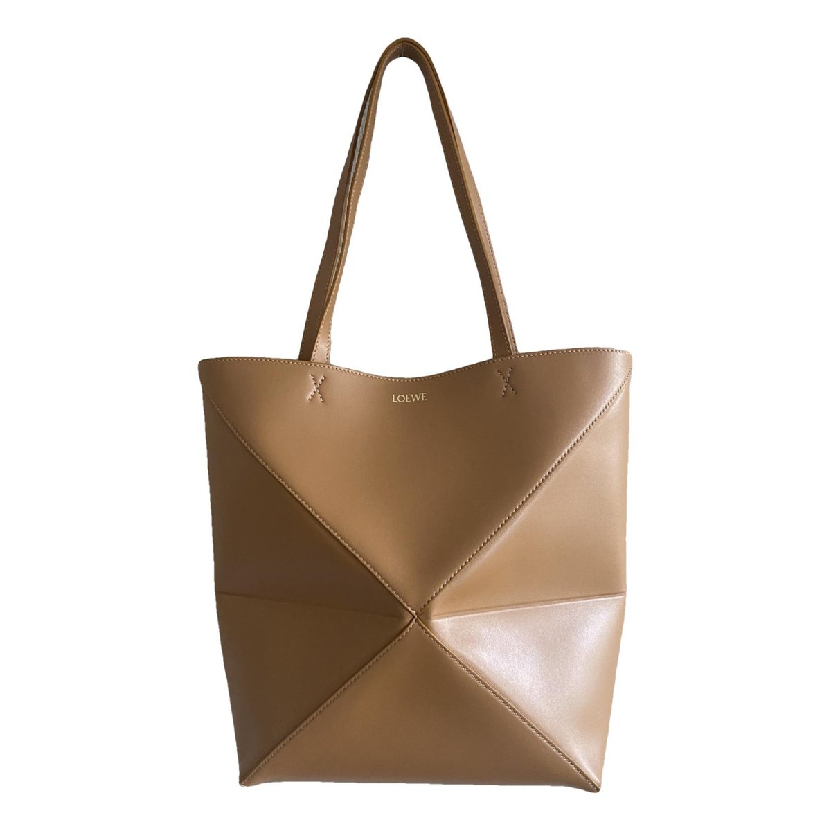 Puzzle Fold leather handbag