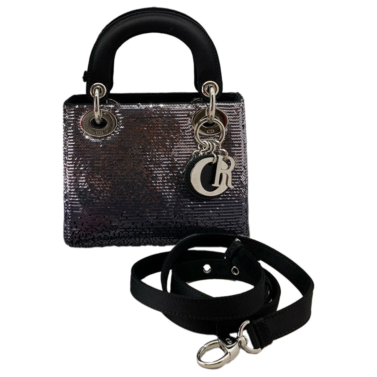 Lady Dior glitter handbag