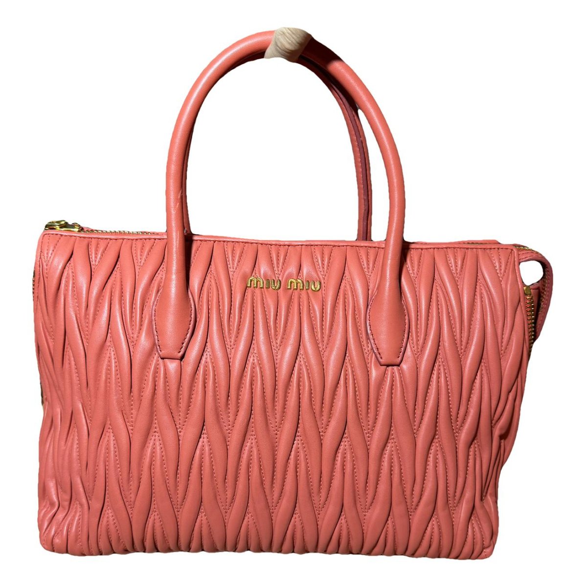 Miu Belle leather handbag