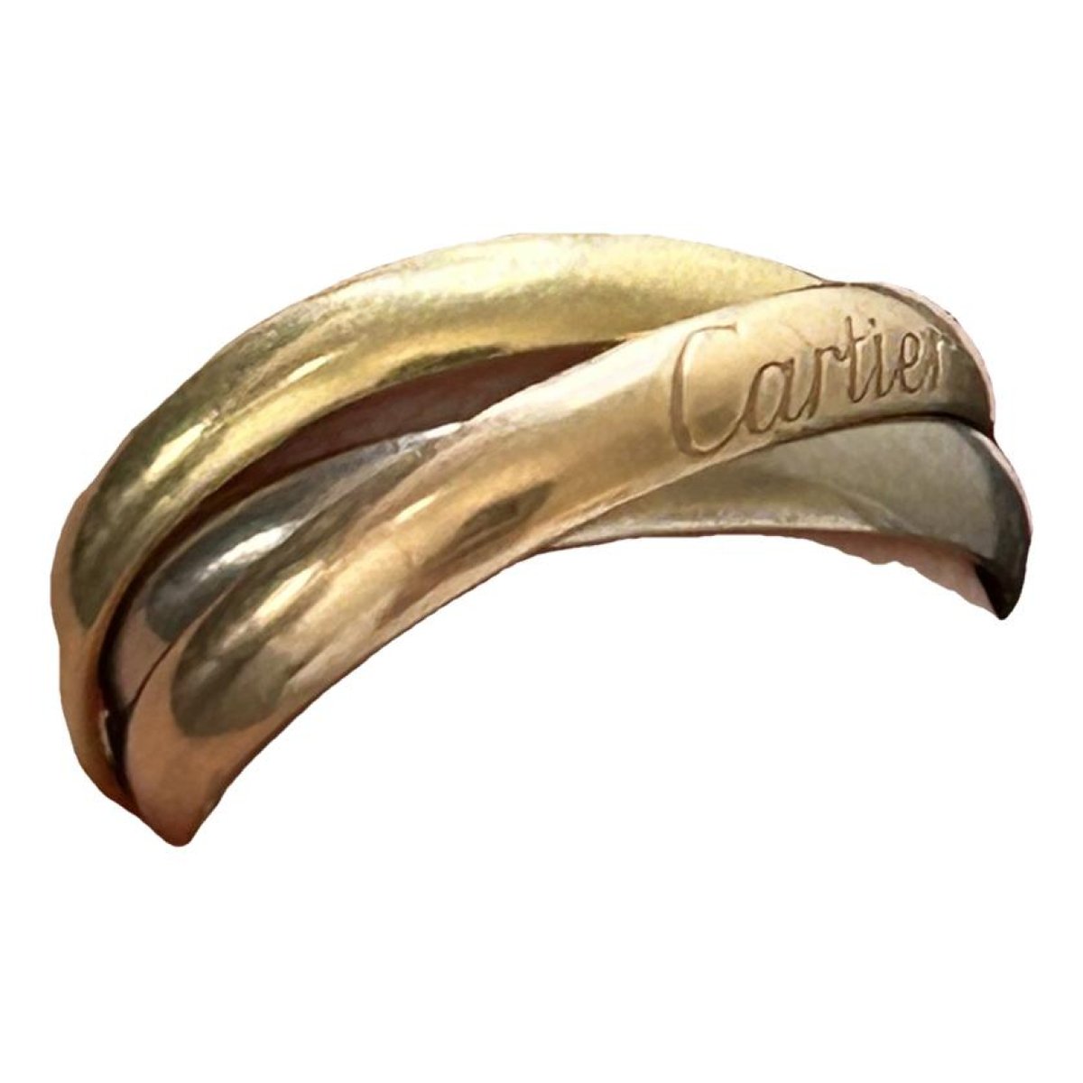 Trinity pink gold ring