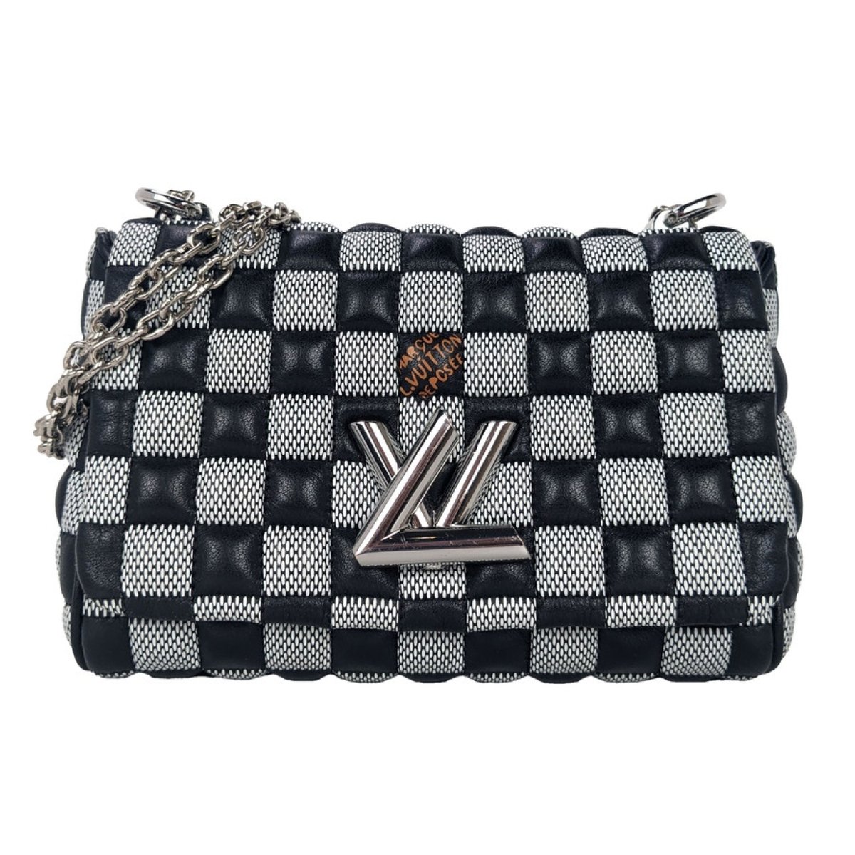 Twist leather handbag