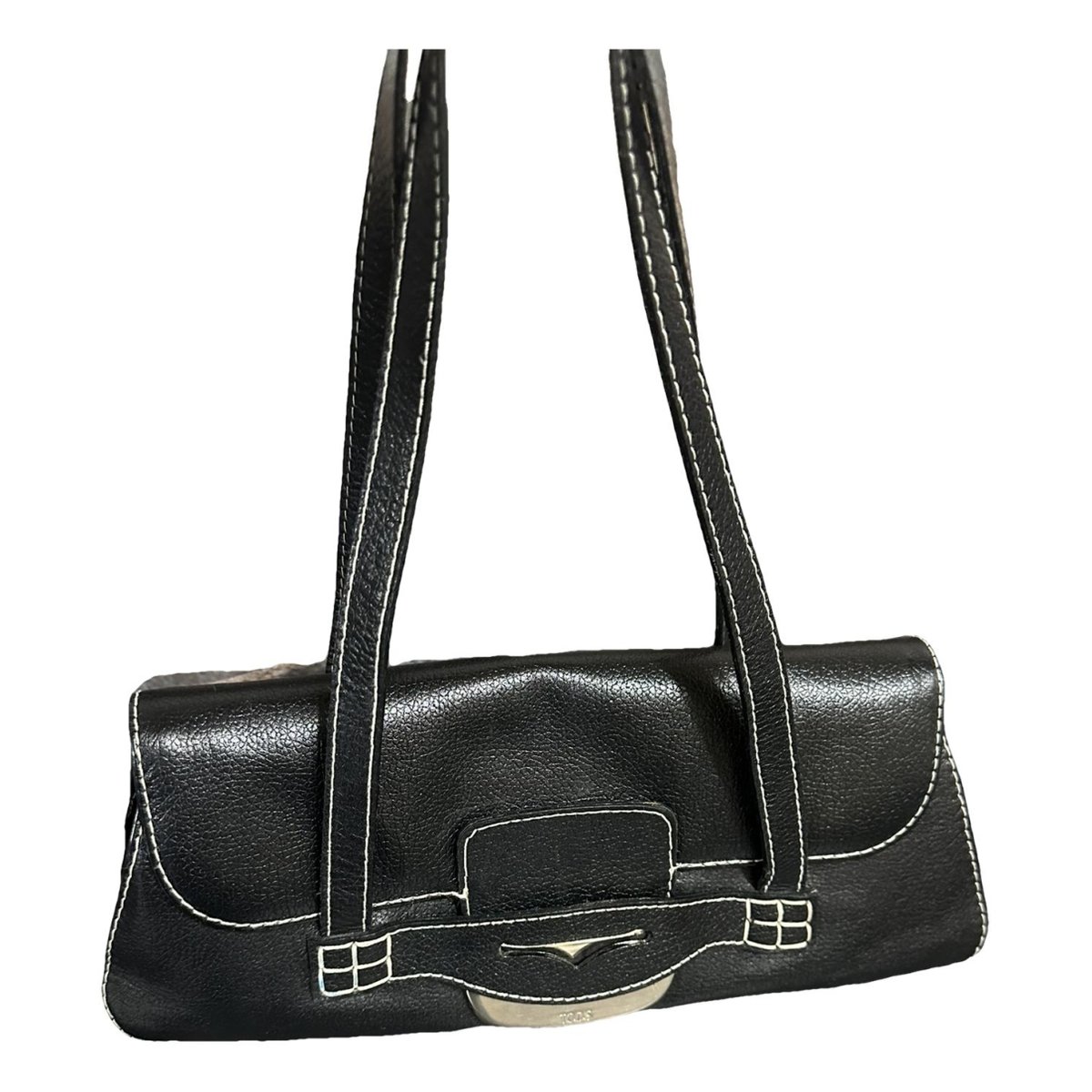 Wave leather handbag