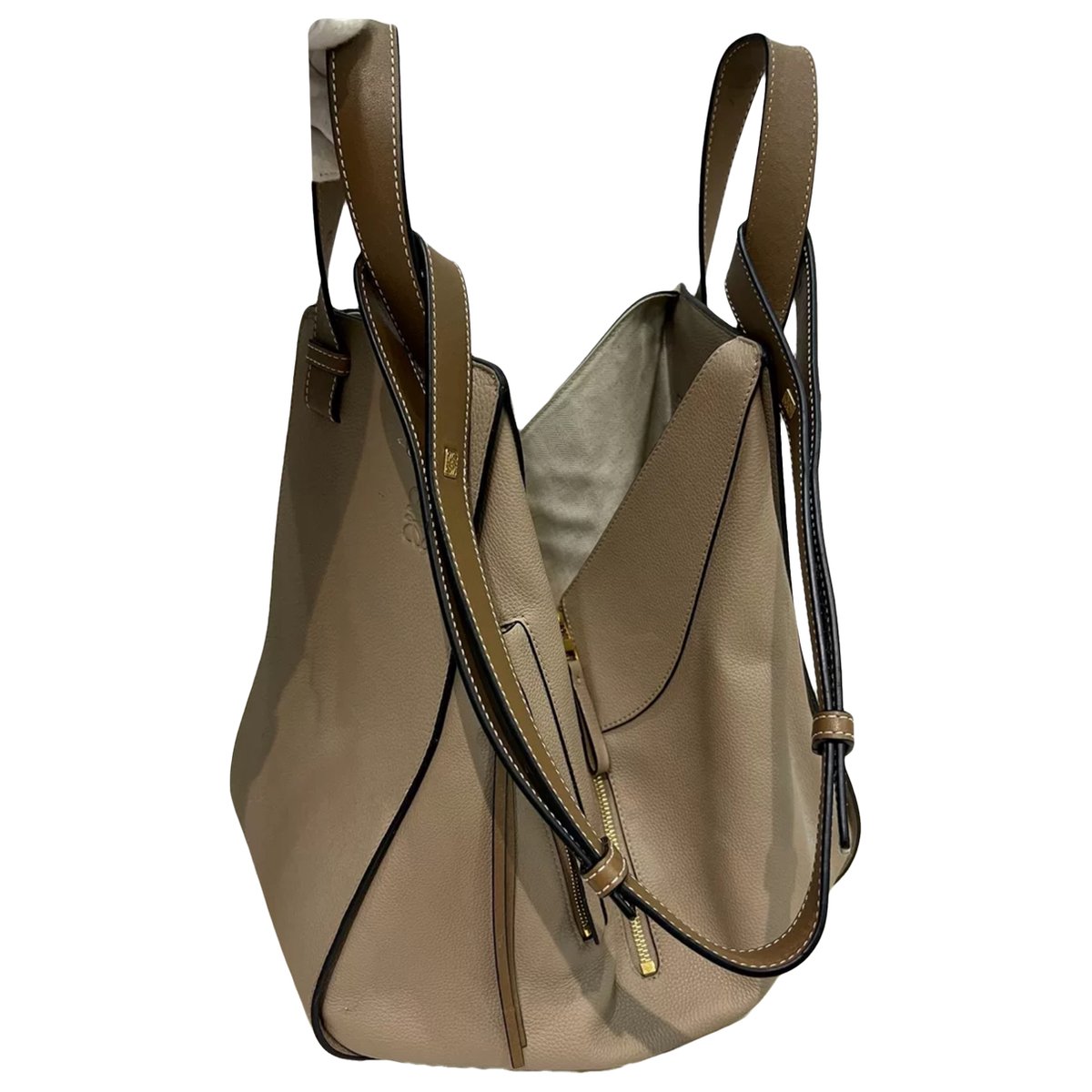 Hammock leather handbag