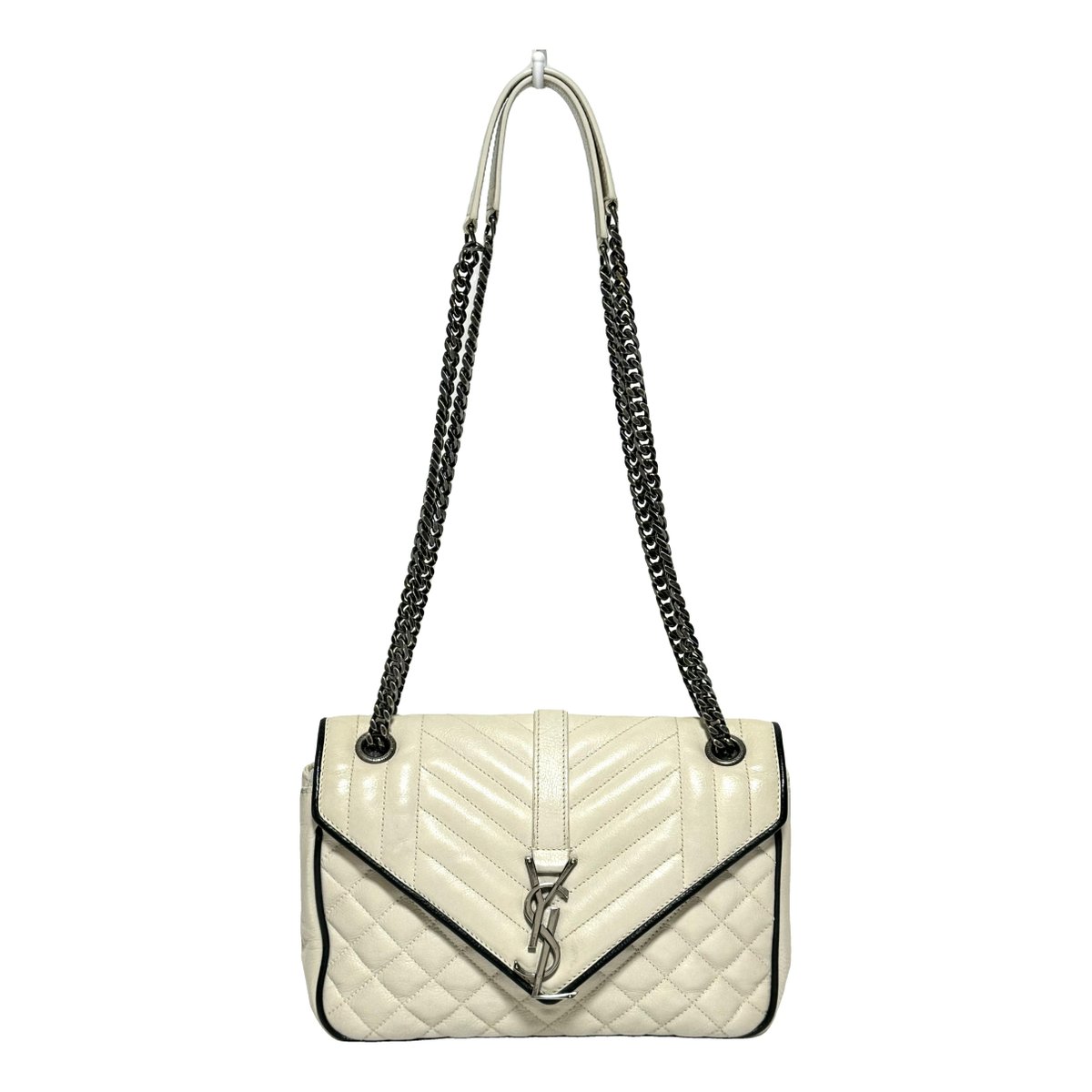 Envelope leather handbag
