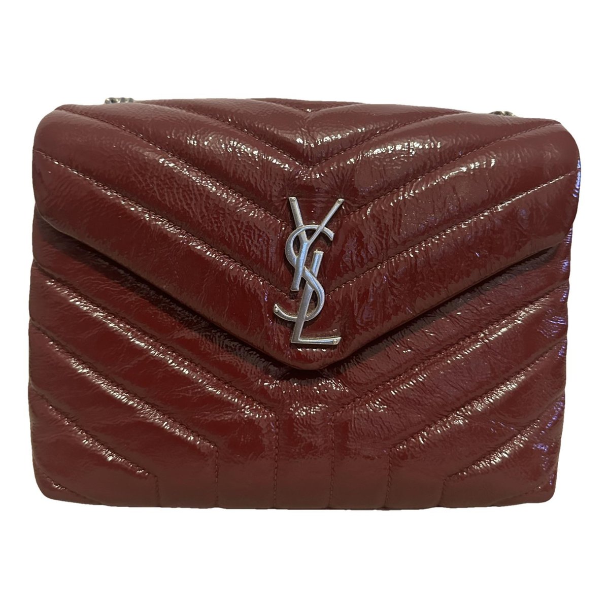 Loulou patent leather crossbody bag