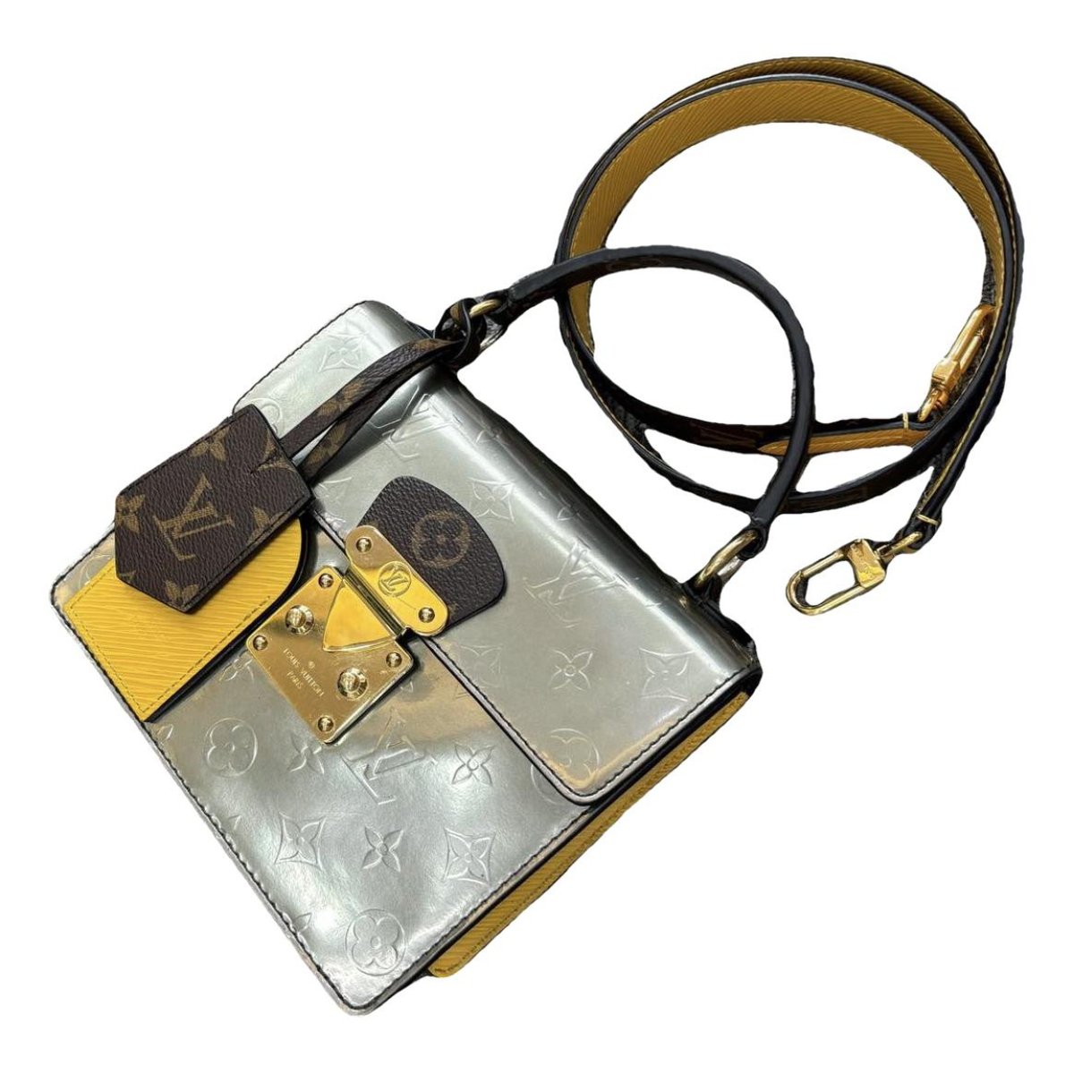 Spring street patent leather handbag