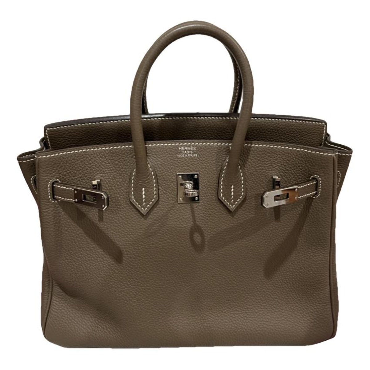 Birkin 25 leather handbag