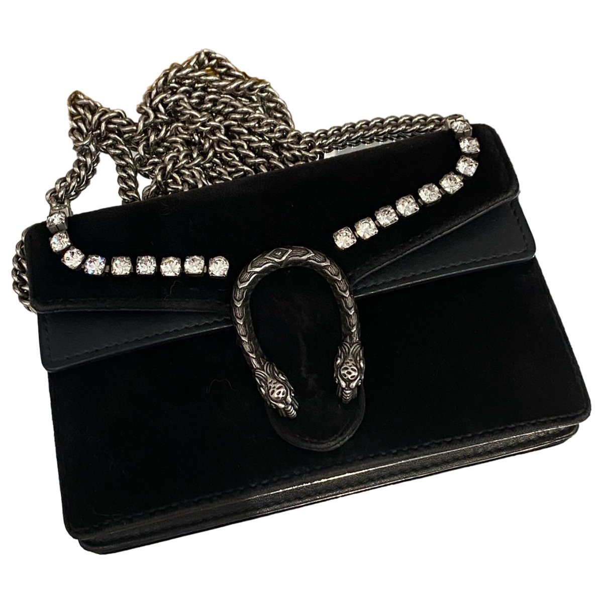 Dionysus Super Mini velvet crossbody bag