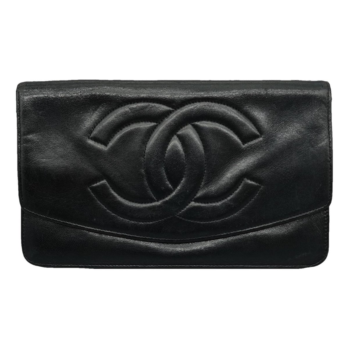 Wallet on Chain leather handbag