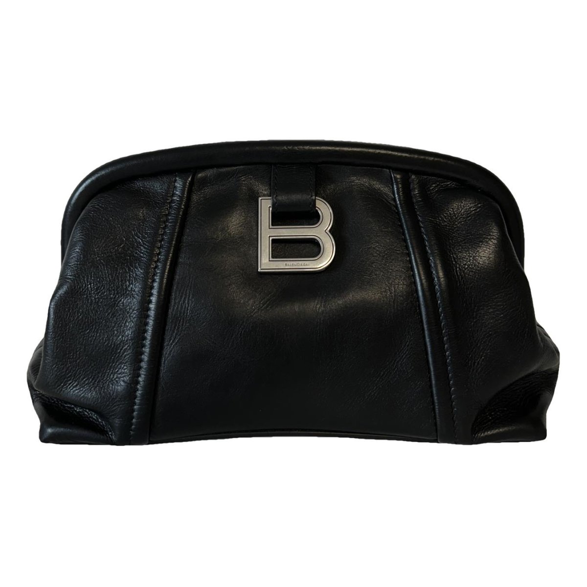Crush leather handbag